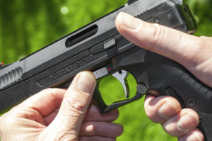 The trigger is crisp – and the safety reliable