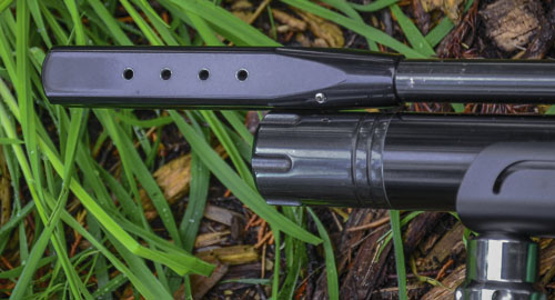 Conor has had some modifications made to his Steyr, including an AJP-made muzzle brake