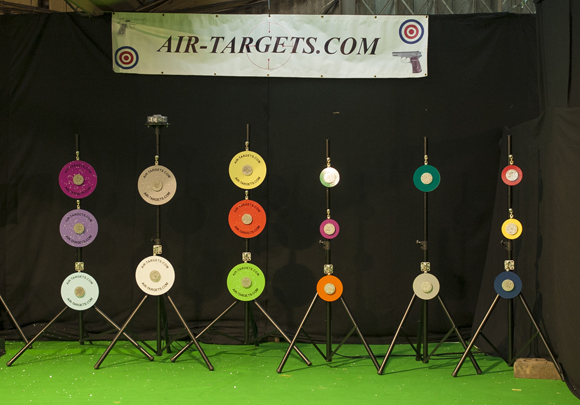 Air-Targets' rapid-action light 'em up pistol targets - great fun!