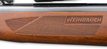A front section of stippling and a panel of chequering  on the HW99S‘s forend assist grip