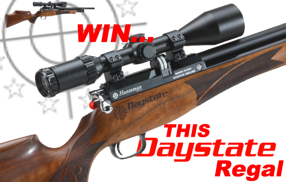Support a good cause... and get a chance to win the luxurious Daystate Huntsman Regal into the bargain!
