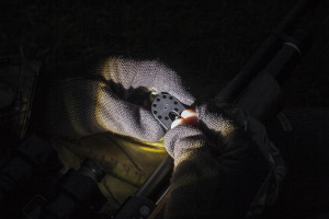 The Field Master’s lamp attachment is handy when loading magazines and retrieving shot quarry