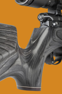 There's a thumb-up scallop on the pistol grip