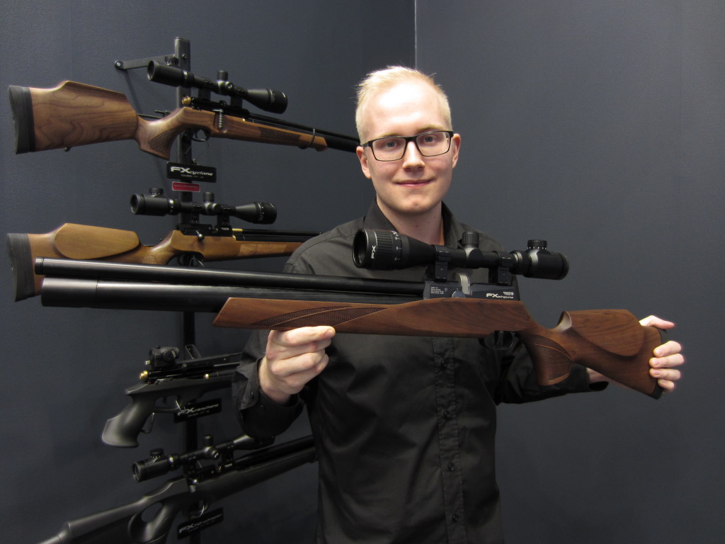 Johan Axelsson of FX Airguns with the new Streamline PCP